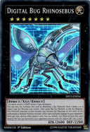 Yugioh Digital Bug Rhinosebus SHVI-EN056 Super Rare 1st Edition LP