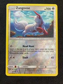 Pokemon Zangoose 132/181 Team Up Reverse Holo NM