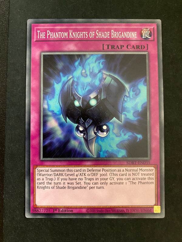 Yugioh The Phantom Knights of Shade Brigandine SDBT-EN035 Common 1st Edition NM