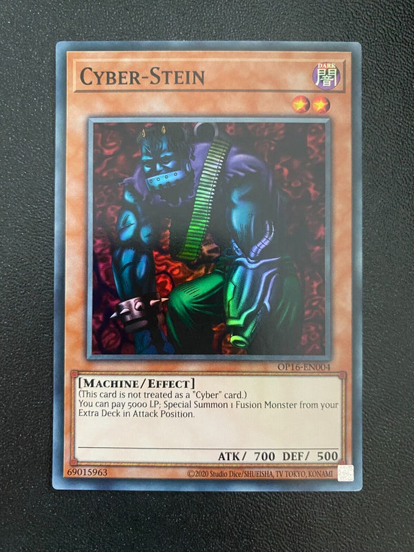 Yugioh Cyber-Stein OP16-EN004 Super Rare Unlimited Edition NM/MINT