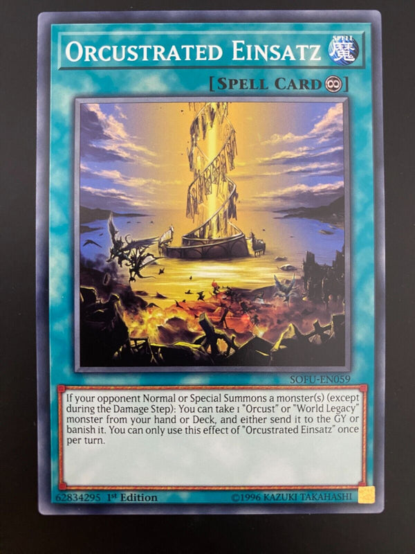 Yugioh Orcustrated Einsatz SOFU-EN059 Common1st Edition NM