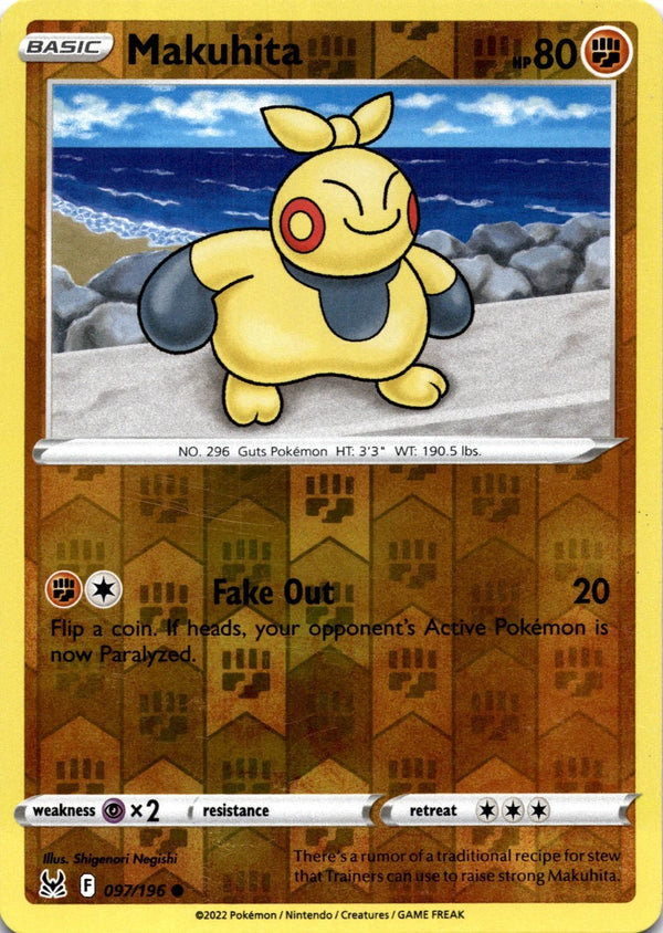 Pokemon Makuhita 097/196 Lost Origin Reverse Holo LP