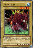 Yugioh Kabazauls PGD-054 Common Unlimited Edition DAMAGED