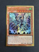 Yugioh Tempest, Dragon Ruler of Storms MGED-EN011 Premium Gold Rare 1st Ed NM