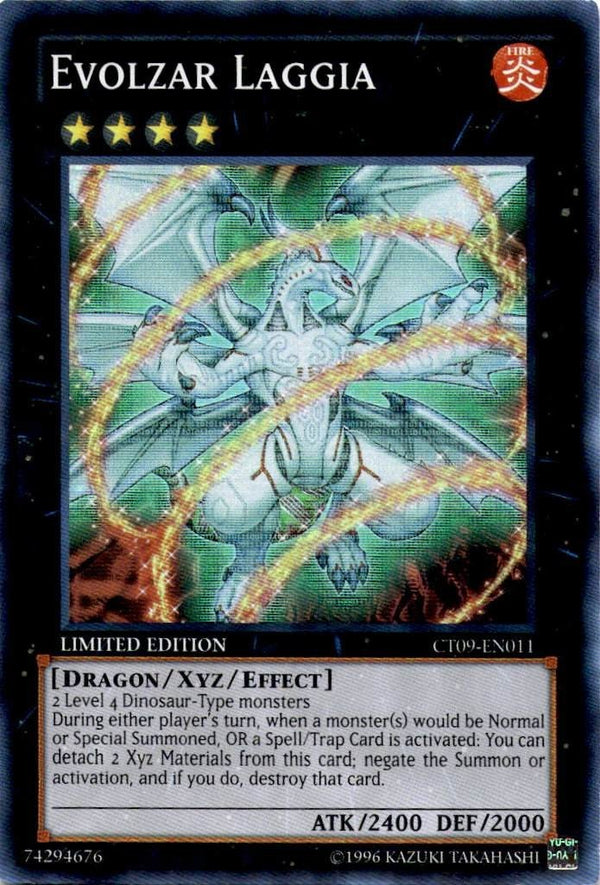 Yugioh Evolzar Laggia CT09-EN011 Super Rare Limited Edition LP
