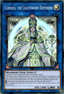 Yugioh Curious, the Lightsworn Dominion EXFO-EN091 Super Rare 1st Edition NM