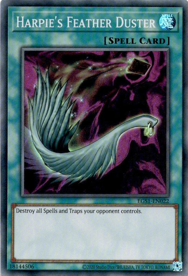Yugioh Harpie's Feather Duster EGS1-EN022 Super Rare Unlimited Edition NM