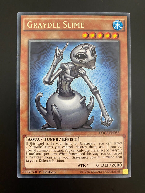 Yugioh Graydle Slime DOCS-EN032 Rare 1st Edition LP