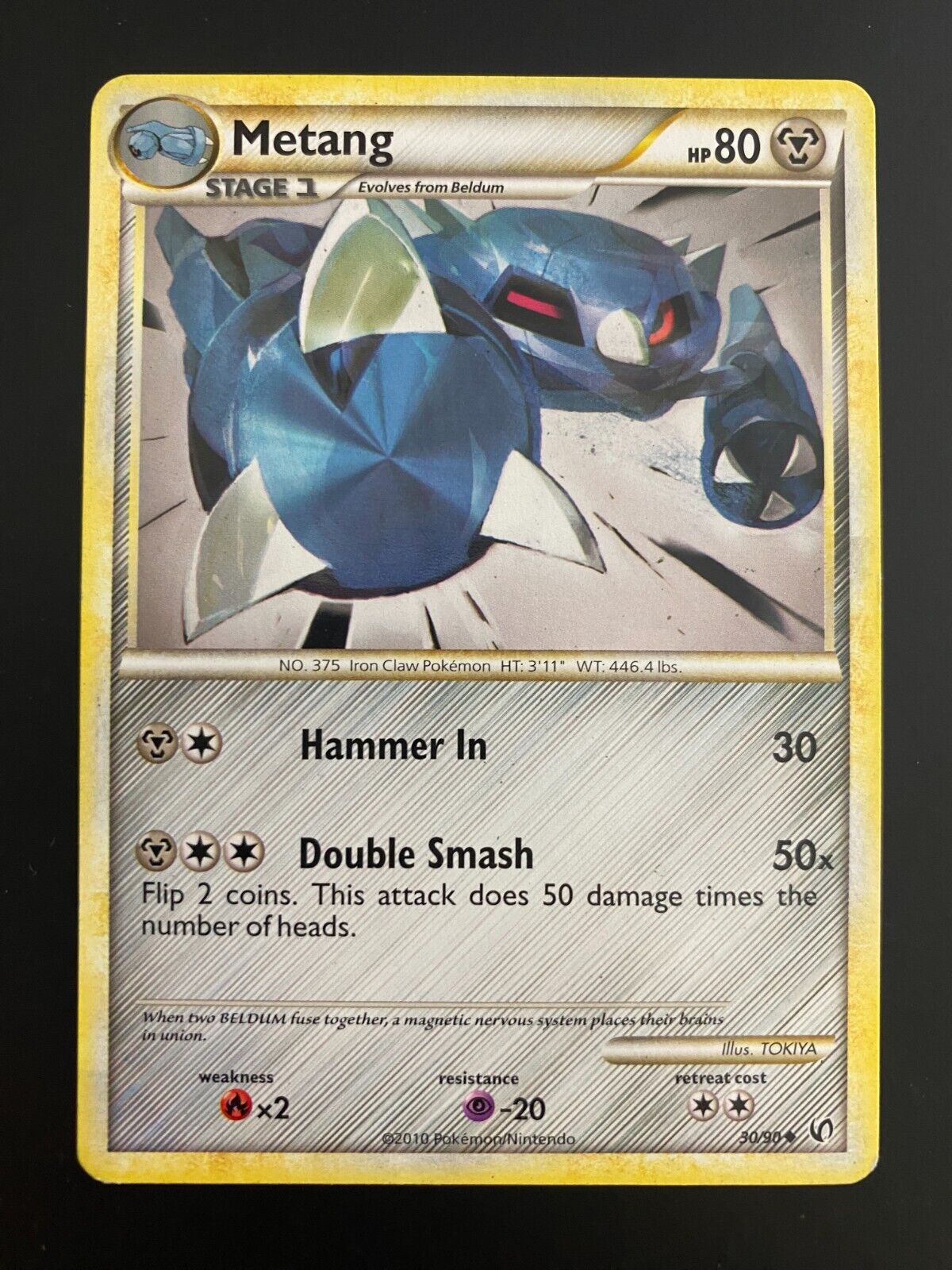 Pokemon Metang 30/90 HGSS Undaunted Non Holo LP