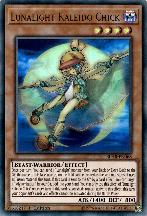 Yugioh Lunalight Kaleido Chick BLHR-EN068 Ultra Rare 1st Edition LP