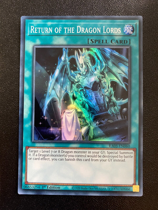 Yugioh Return of the Dragon Lords RA03-EN060 Super Rare 1st Edition NM