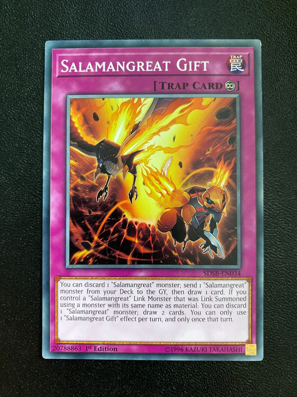 Yugioh Salamangreat Gift SDSB-EN034 Common 1st Edition LP