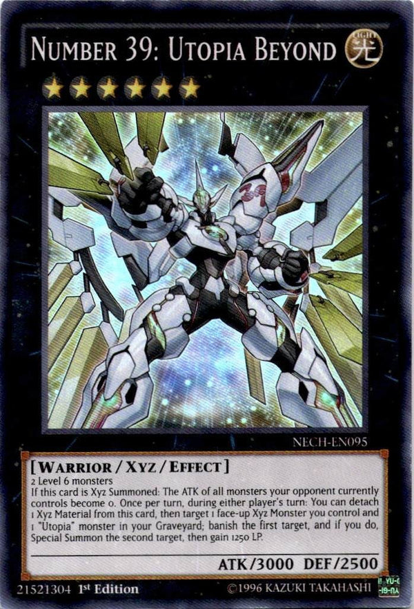 Yugioh Number 39: Utopia Beyond NECH-EN095 Super Rare 1st Edition HP/MP