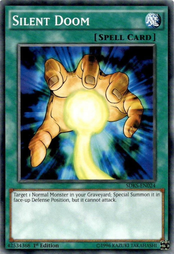 Yugioh Silent Doom SDKS-EN024 Common 1st Edition NM
