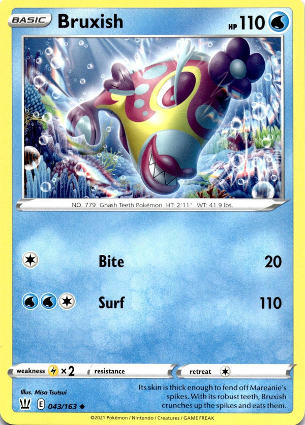 Pokemon Bruxish 043/163 Battle Styles Non Holo NM