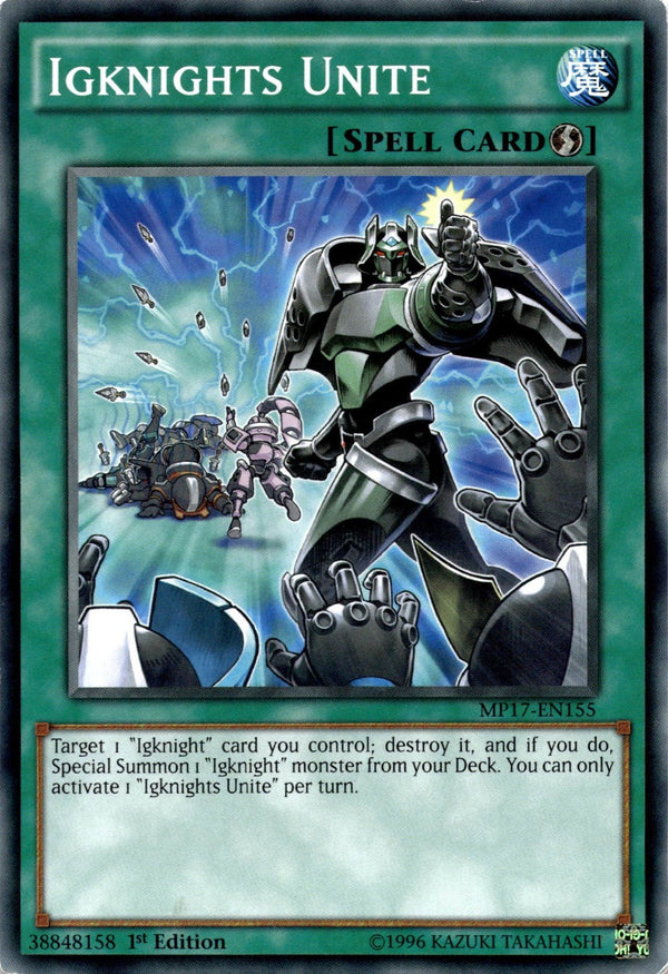 Yugioh Igknights Unite MP17-EN155 Common 1st Edition MP