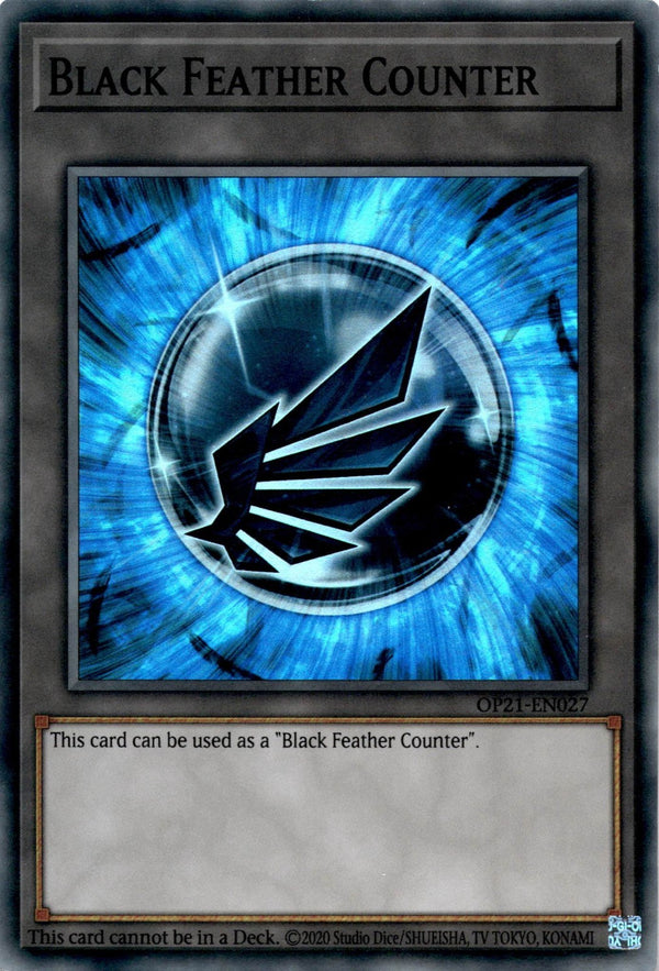 Yugioh Black Feather Counter OP21-EN027 Super Rare Unlimited Edition LP