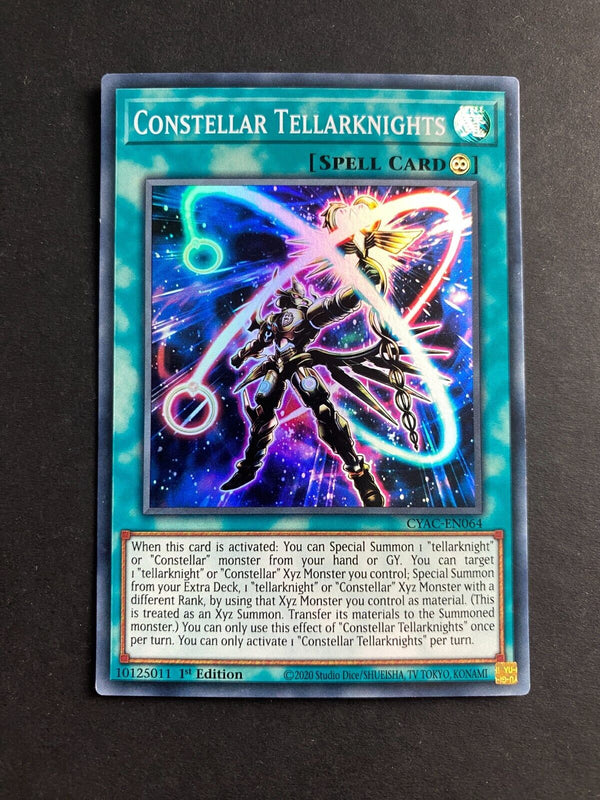 Yugioh Constellar Tellarknights CYAC-EN064 Super Rare 1st Edition NM