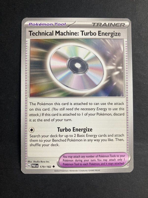 Pokemon Technical Machine: Turbo Energize 179/182 Pradox Rift Non Holo NM