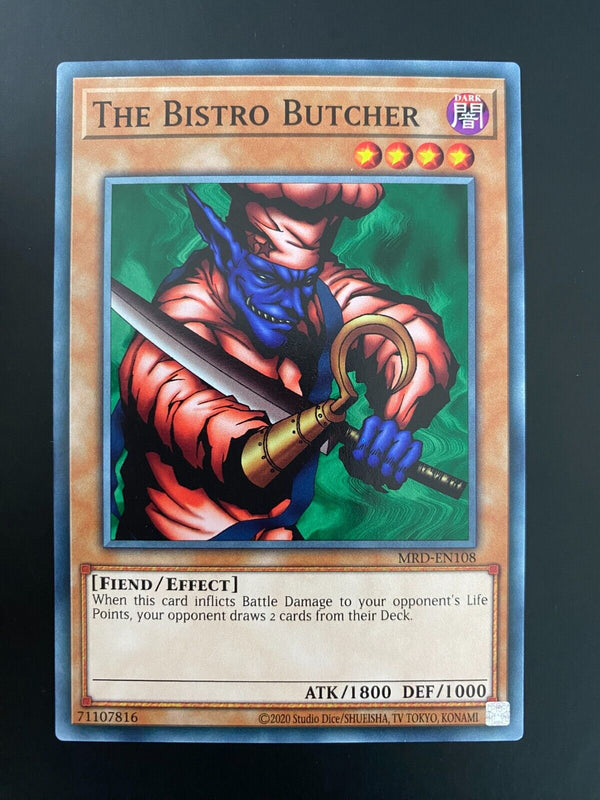 Yugioh The Bistro Butcher MRD-EN108 Common Unlimited Edition NM/MINT