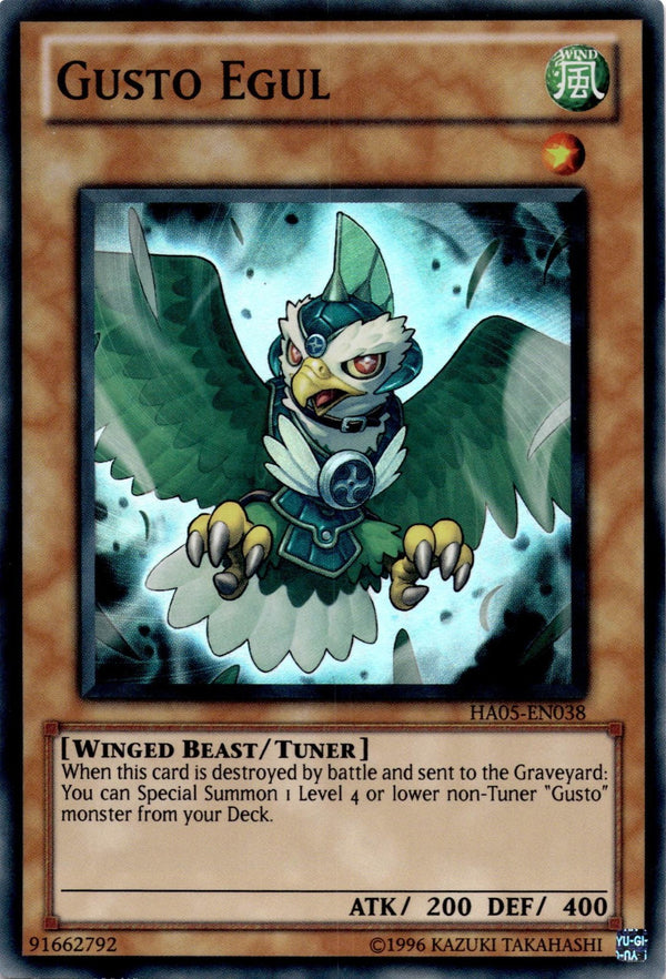 Yugioh Gusto Egul HA05-EN038 Super Rare Unlimited Edition NM