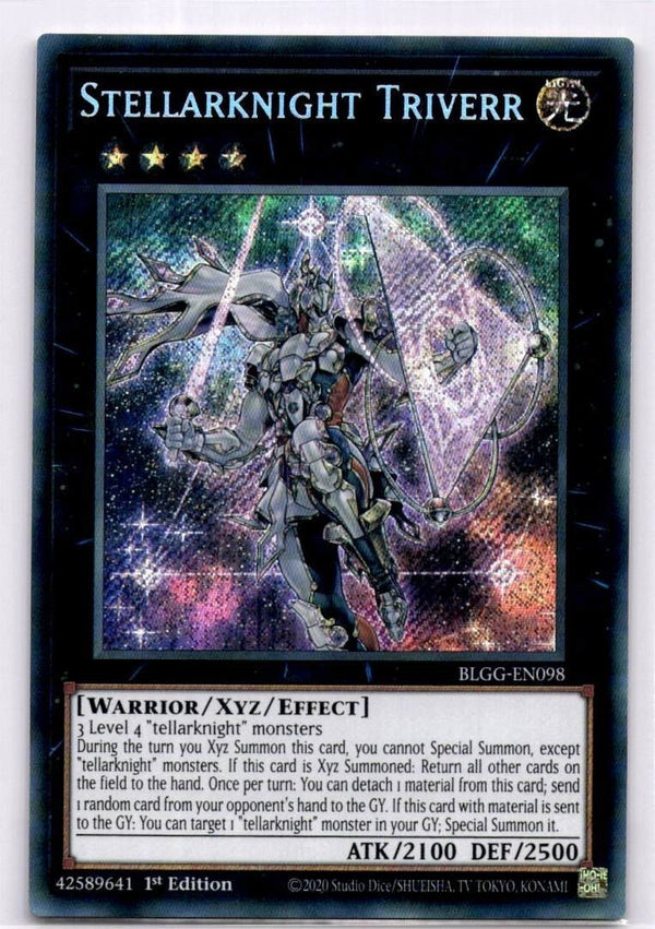 Yugioh Stellarknight Triverr BLGG-EN098 Secret Rare 1st Edition NM