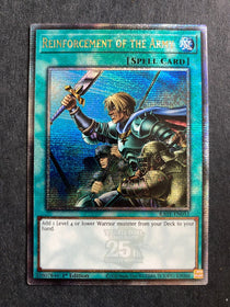 Yugioh Reinforcement of the Army RA01-EN051 Quarter Century Rare 1st Edition NM