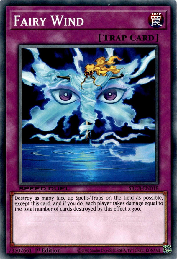 Yugioh Fairy Wind SBCB-EN018 Speed Duel Common 1st Edition NM