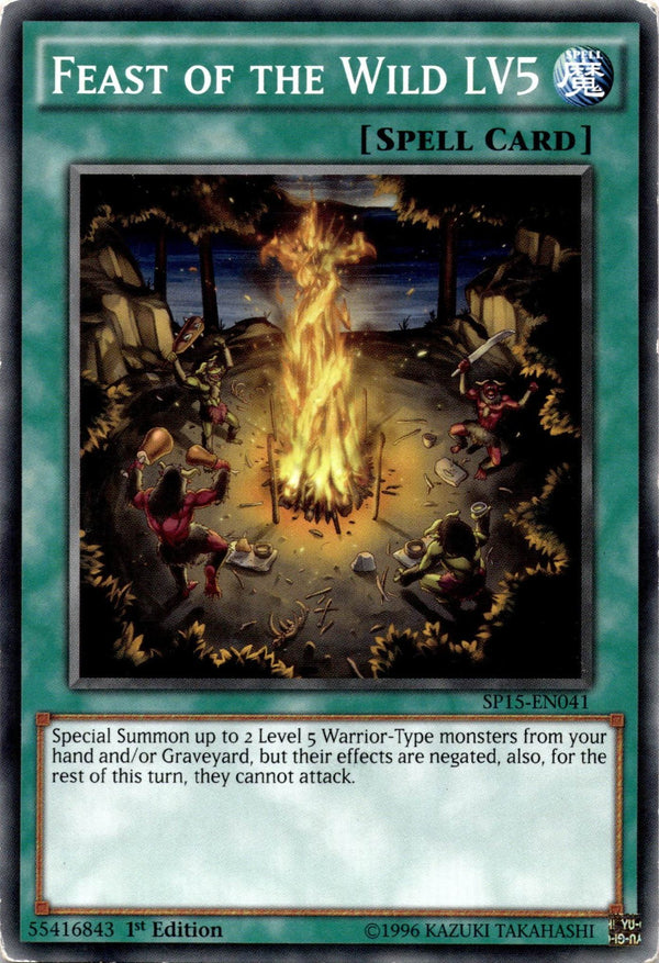 Yugioh Feast of the Wild LV5 SP15-EN041 Common 1st Edition HP