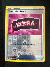 Pokemon Team Yell Towel 063/072 Shining Fates Reverse Holo NM