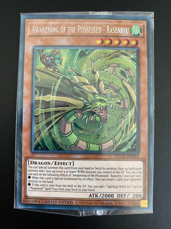 Yugioh Awakening of the Possessed - Rasenryu DLCS-EN144 Secret Rare SEALED