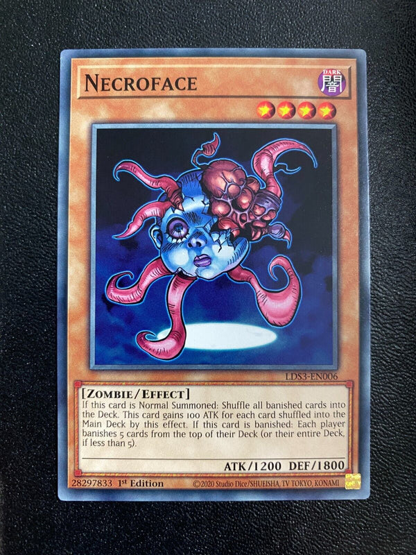 Yugioh Necroface LDS3-EN006 Common 1st Edition NM