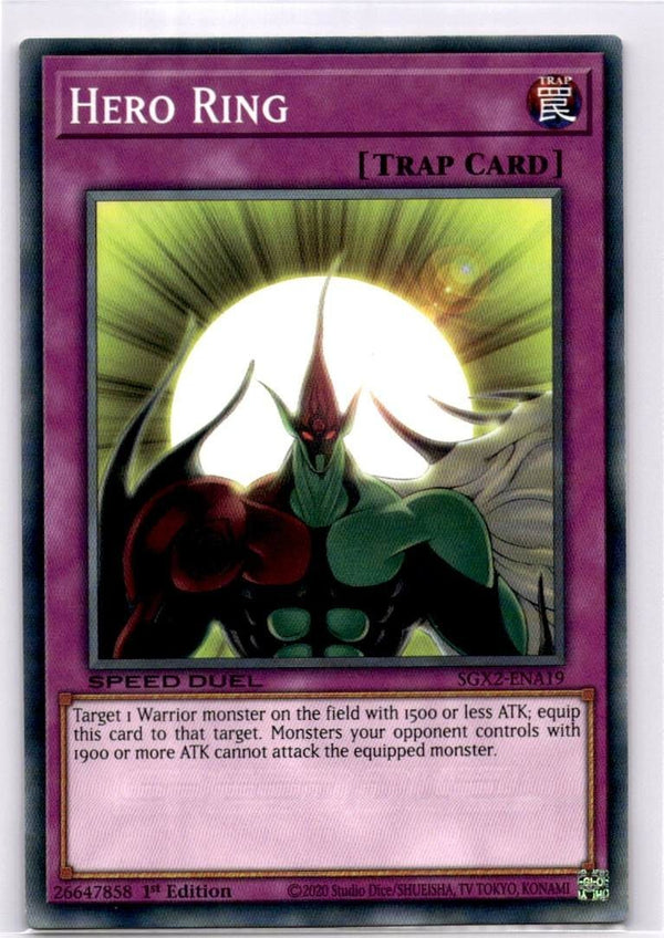 Yugioh Hero Ring SGX2-ENA19 Common 1st Edition NM