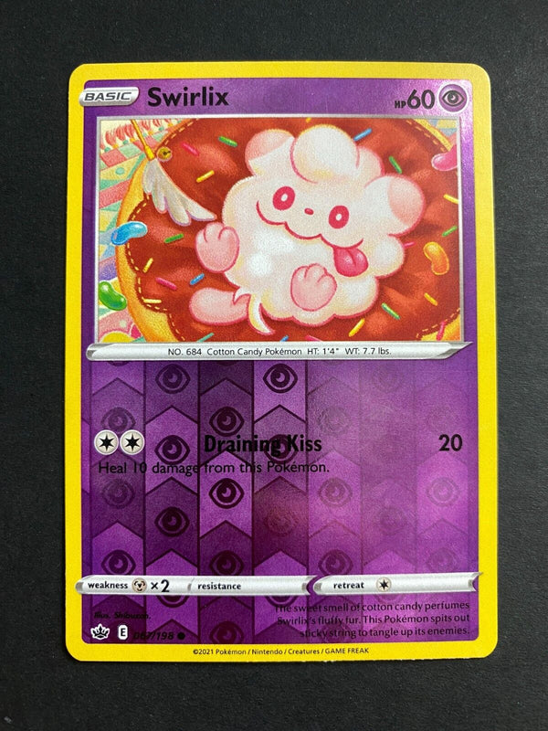 Pokemon Swirlix 067/198 Chilling Reign Reverse Holo VLP/NM