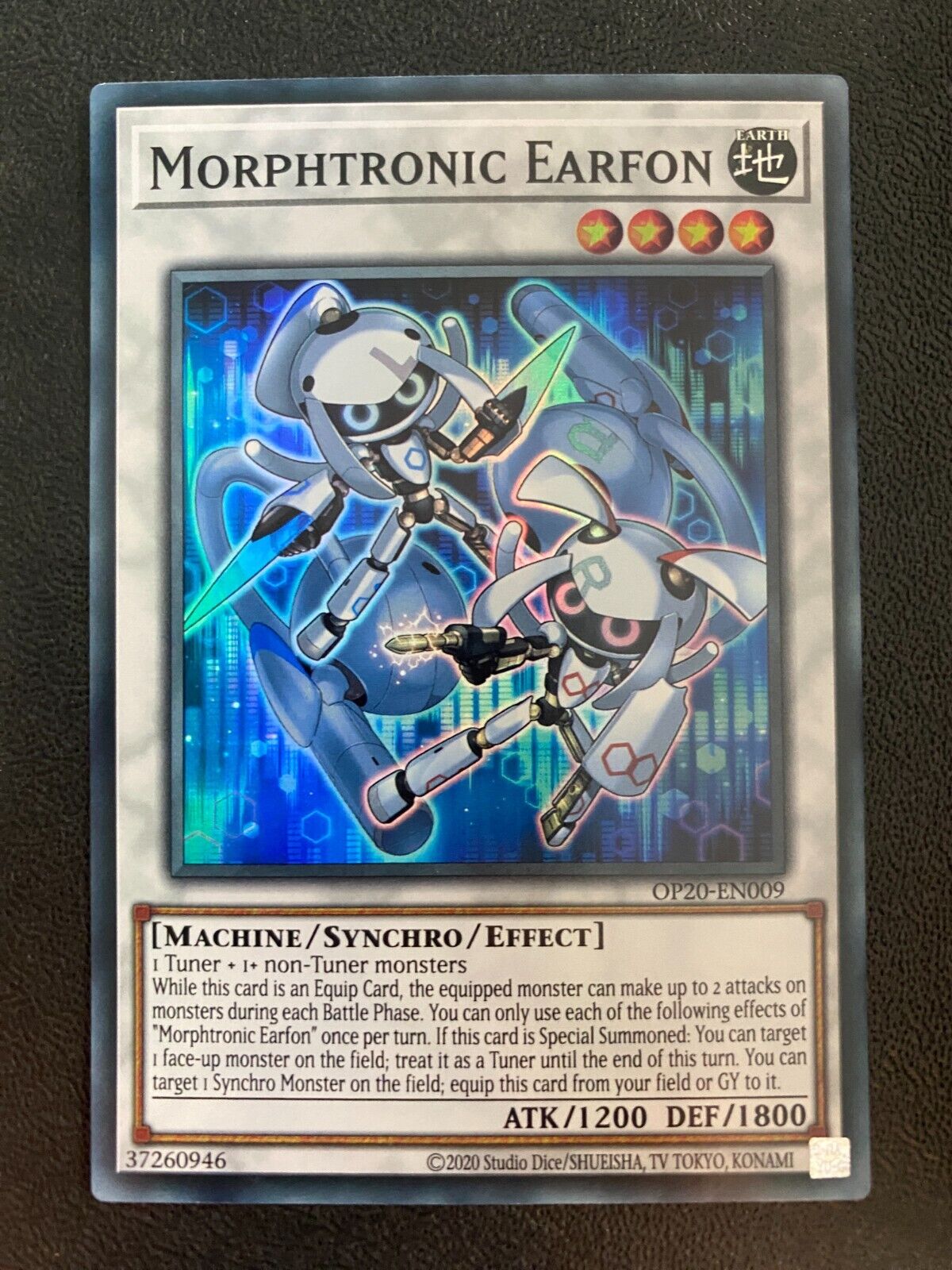 Yugioh Morphtronic Earfon OP20-EN009 Super Rare Unlimited Edition NM/MINT