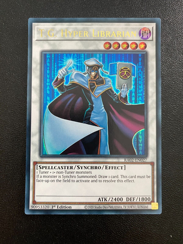 Yugioh T.G. Hyper Librarian RA02-EN027 Ultra Rare 1st Edition NM