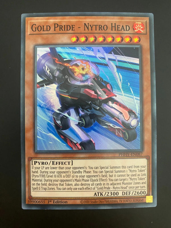 Yugioh Gold Pride - Nytro Head PHHY-EN087 1st Edition Super Rare NM