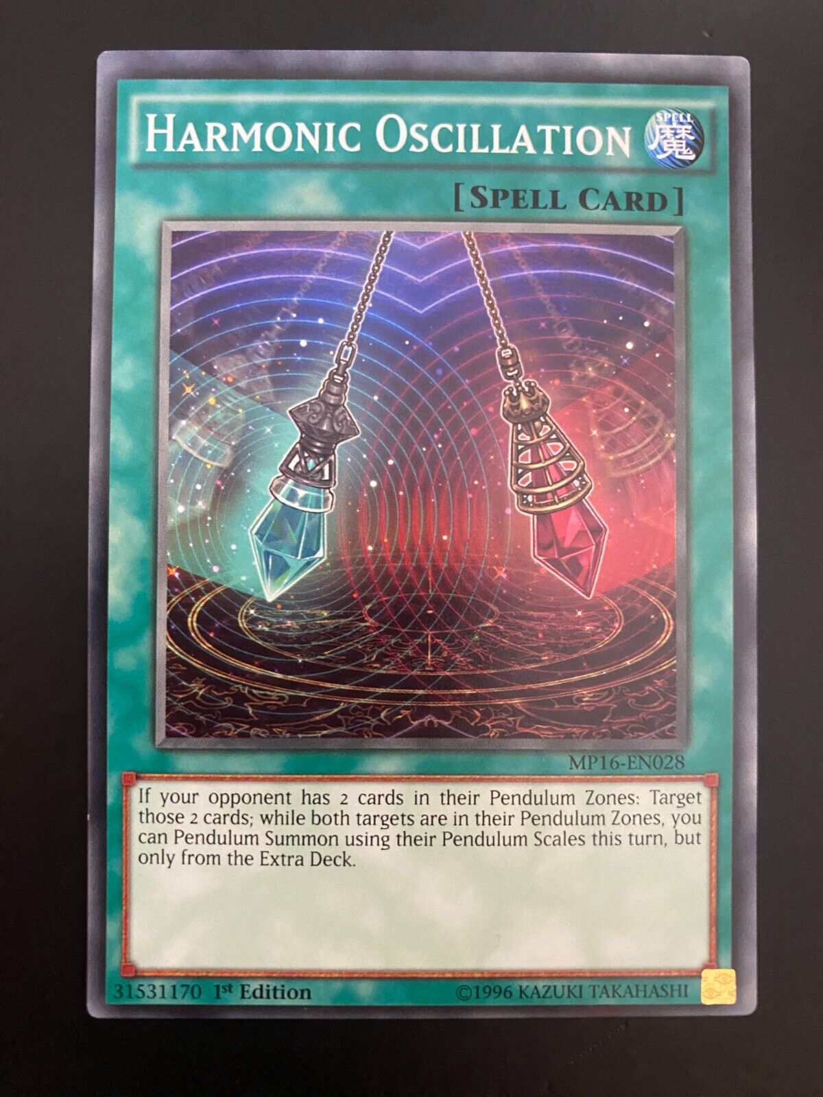 Yugioh Harmonic Oscillation MP16-EN028 Common 1st Edition LP (MISCUT)