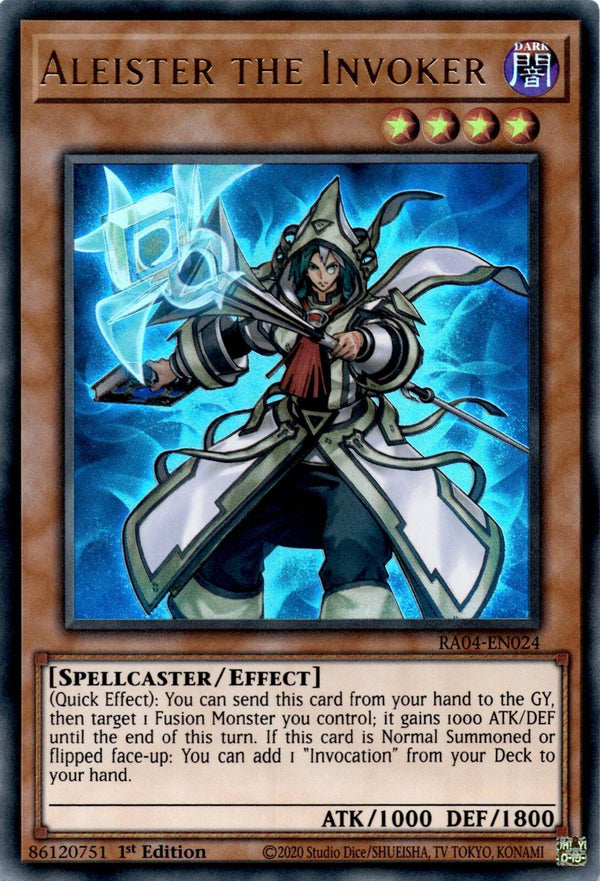 Yugioh Aleister the Invoker RA04-EN024 Ultra Rare 1st Edition NM