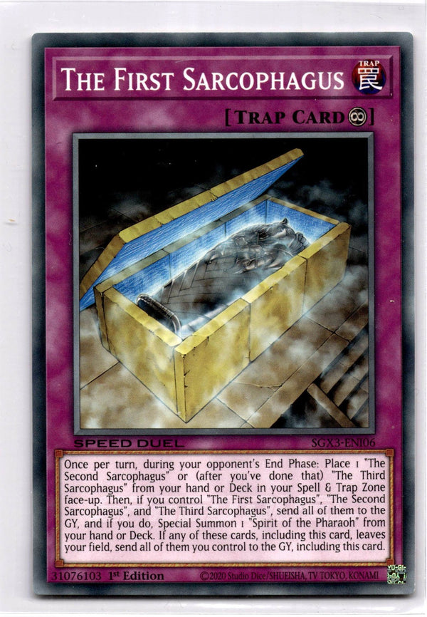 Yugioh The First Sarcophagus SGX3-ENI06 Speed Duel Common 1st Edition NM