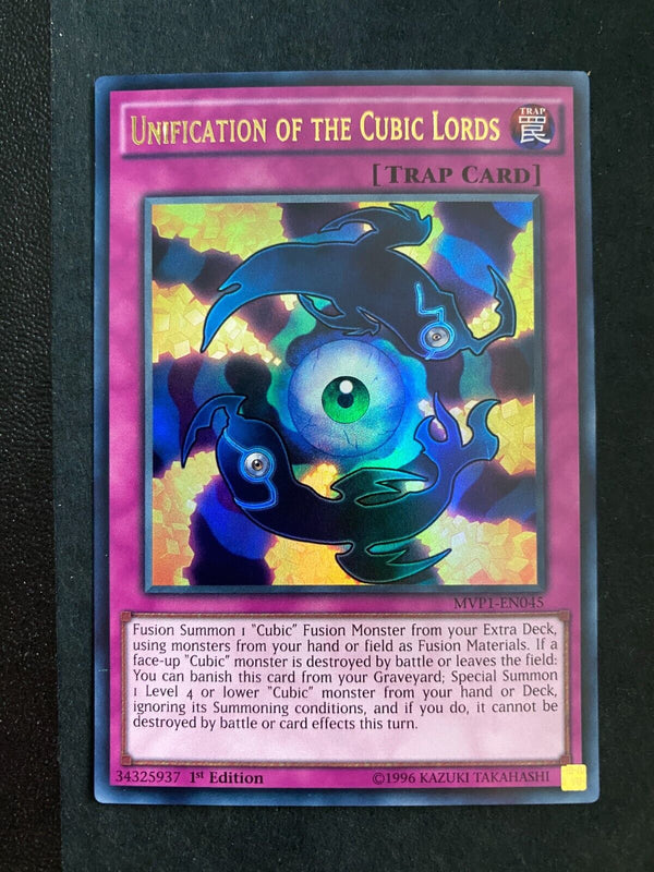 Yugioh Unification of the Cubic Lords MVP1-EN045 Ultra Rare 1st Edition LP