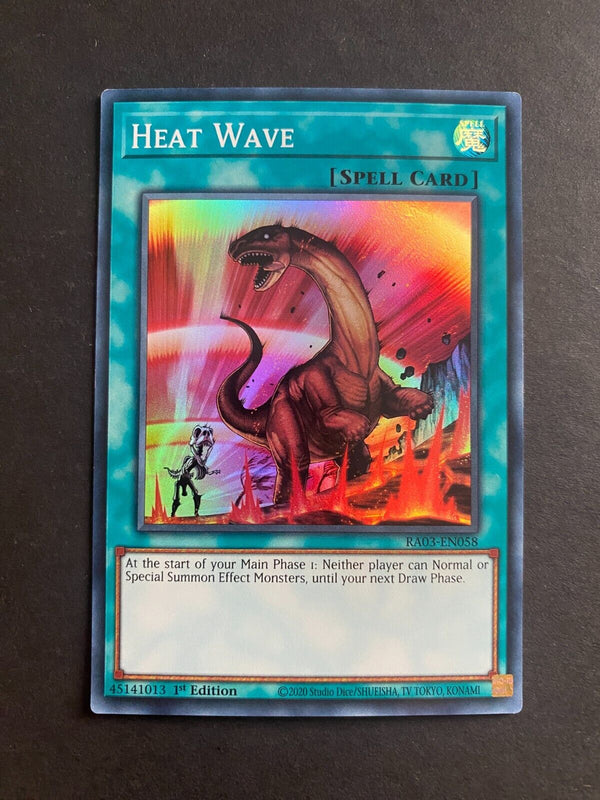 Yugioh Heat Wave RA03-EN058 Super Rare 1st Edition NM