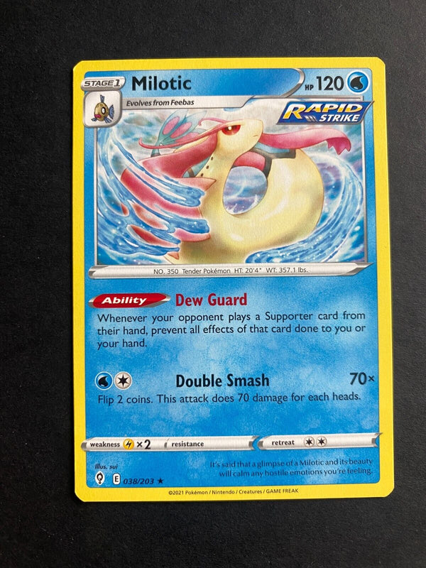 Pokemon Milotic 038/203 Evolving Skies Non Holo LP/NM