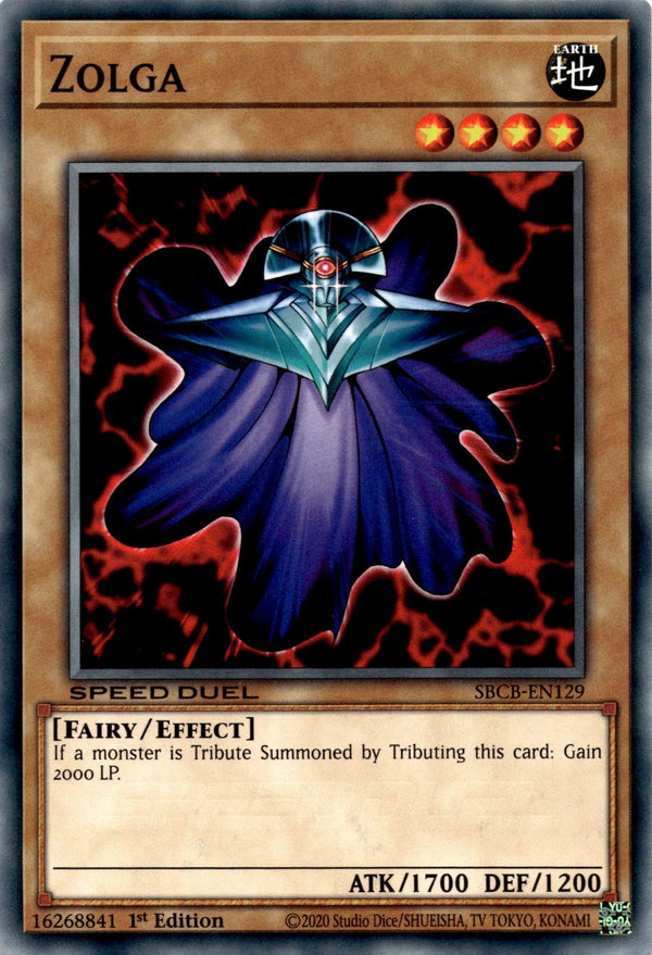 Yugioh Zolga SBCB-EN129 Speed Duel Common 1st Edition NM