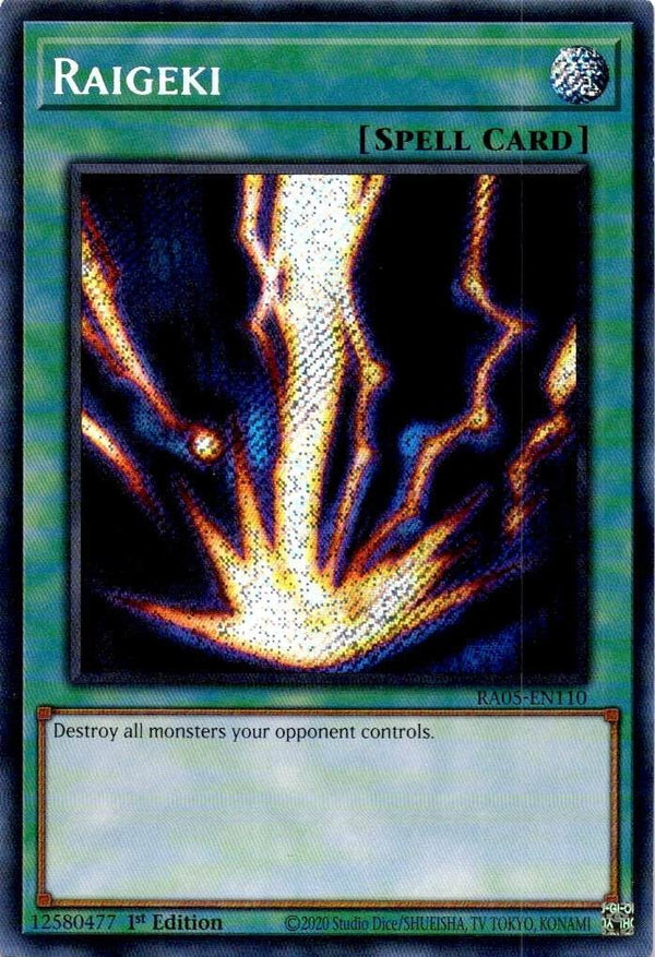 Yugioh Raigeki RA05-EN110 NA Print Secret Rare 1st Edition NM