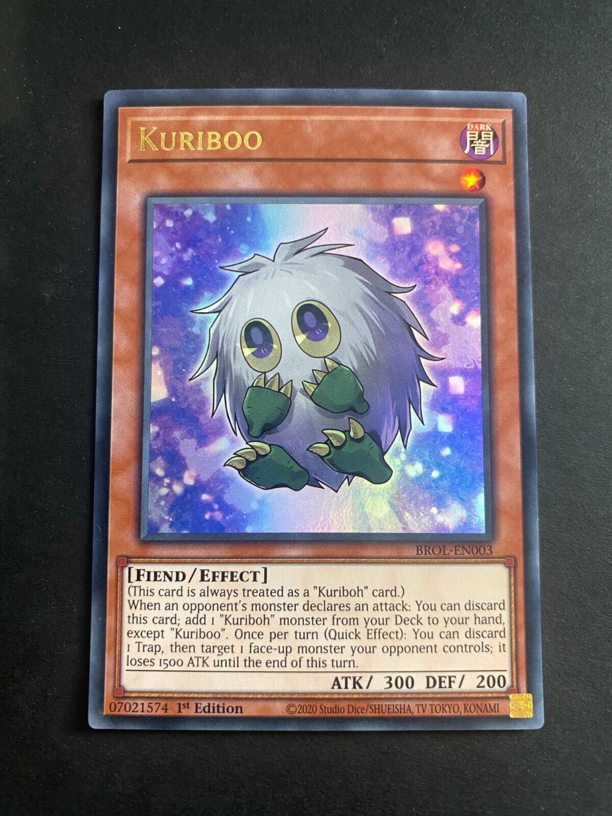 Yugioh Kuriboo BROL-EN003 Ultra Rare 1st Edition LP