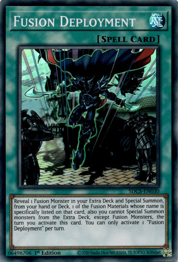 Yugioh Fusion Deployment SDCS-EN030 Super Rare 1st Edition NM
