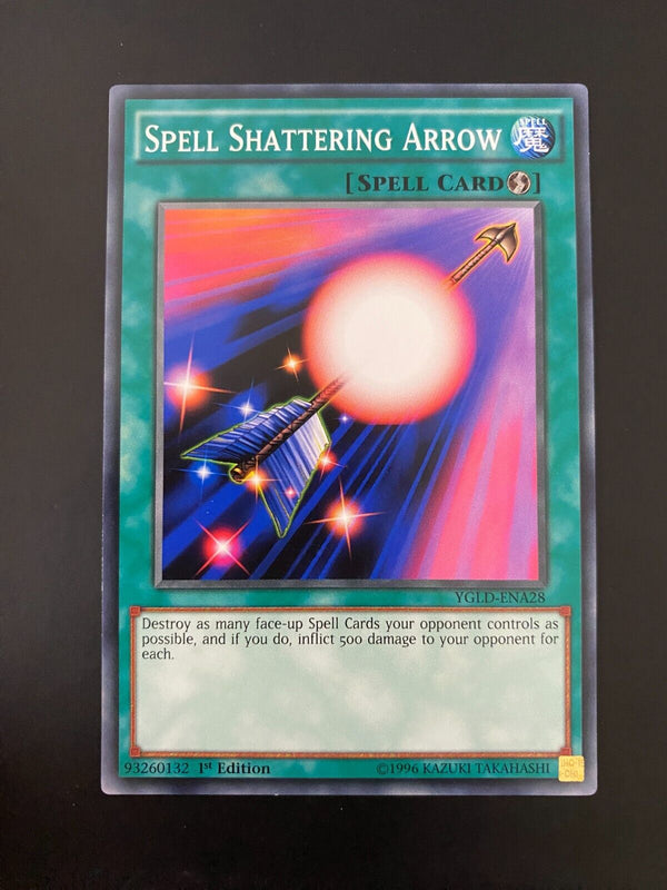 Yugioh Spell Shattering Arrow YGLD-ENA28 Common 1st Edition NM/MINT