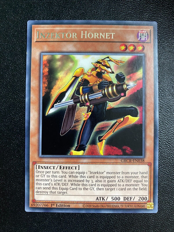 Yugioh Inzektor Hornet GRCR-EN038 Rare 1st Edition NM