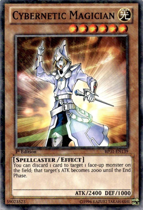Yugioh Cybernetic Magician BP01-EN139 Starfoil Rare 1st Edition NM